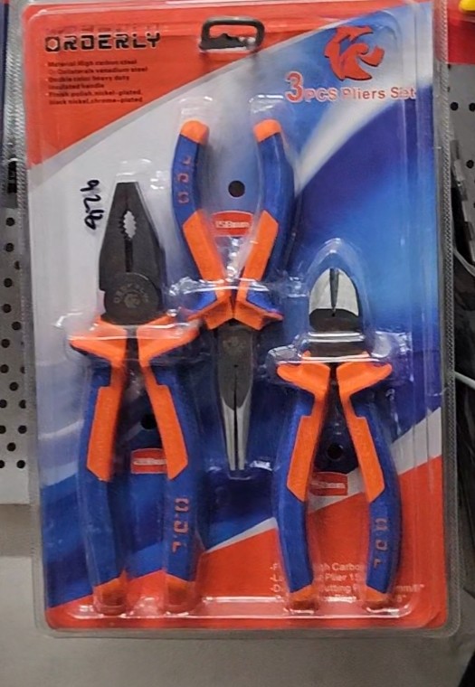 סט 3 צבתות מקצועיות ORDERLY, כפי שנמכר באבי סנטר טמבוריה חולון